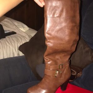 style&co brown heels